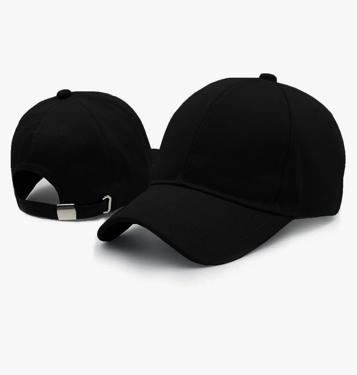 Stylish Fashion Designer Free Size Combo Soft Cotton Plain Adjustable Unisex Cap Quick Drying Sun Hat Protection For Summers Outdoor Activites Sports Baseball Hat For Men(Black)