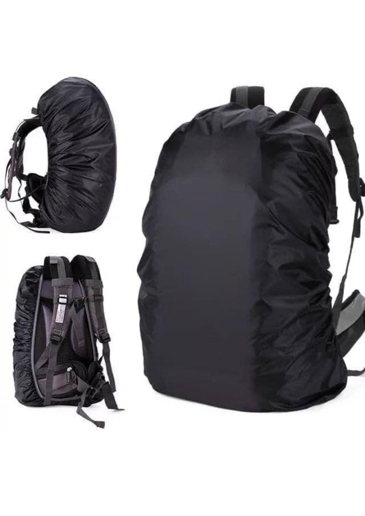 Allure Fashion  Premium Waterproof Bag Cover 40L to 50L Rain for Backpack Bags Rubberized 100% Heavy Nylon Material, Rainproof, Dustproof, Protector Raincover, Specially Trekking, Adjustable School (Color : Black)