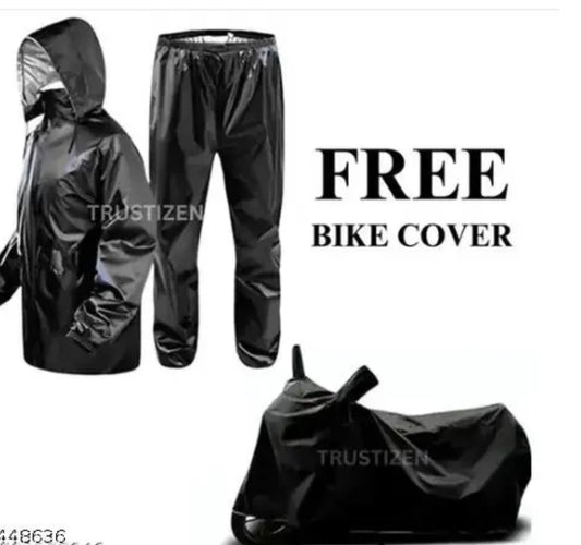 Allure Fashion Free Bike cover with Unisex  Waterproof Raincoat