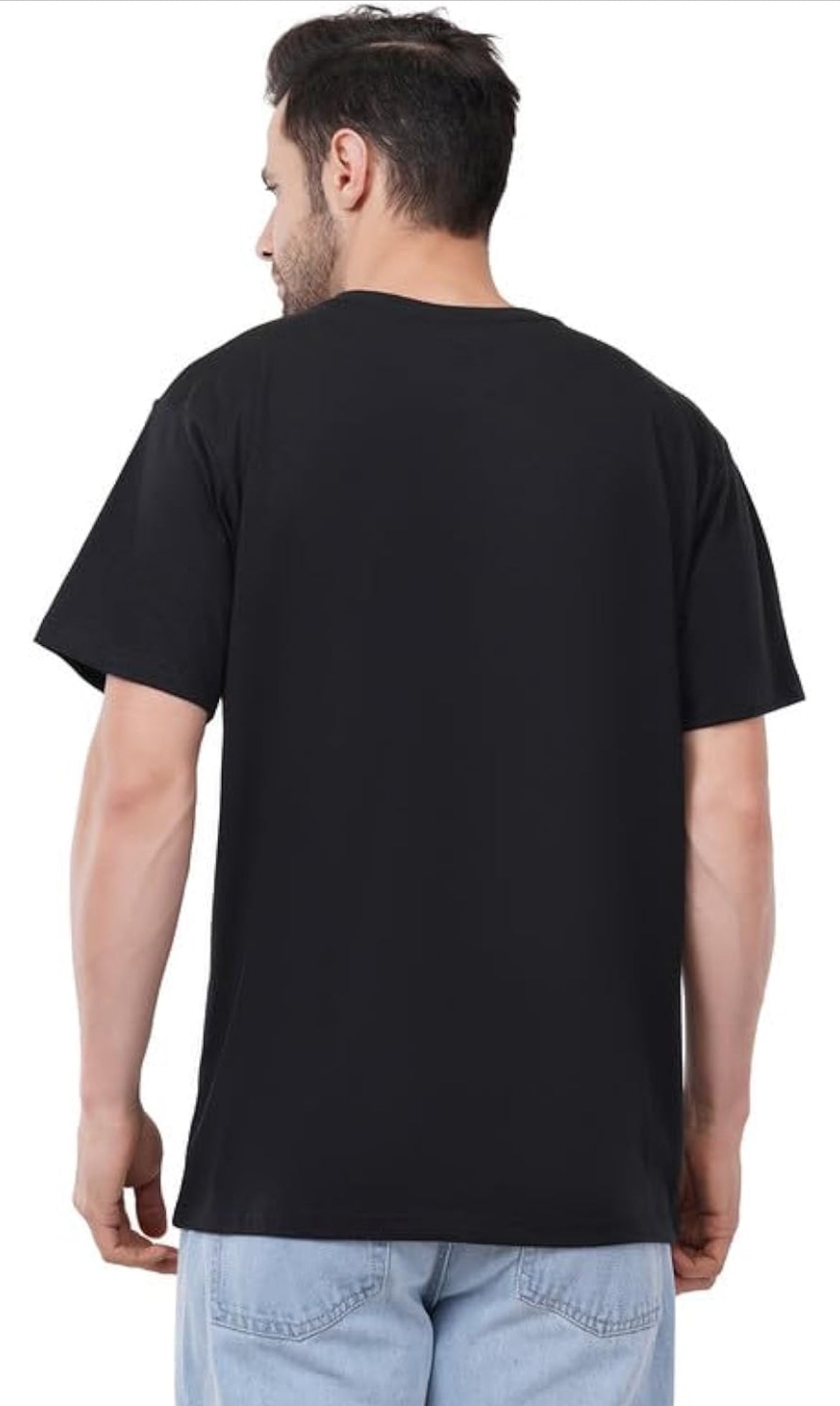 Men's Cotton Crew Neck T-Shirt | Regular Fit Plain Solid Half Sleeve | Comfortable Casual T-Shirt for Men Cotton Tee