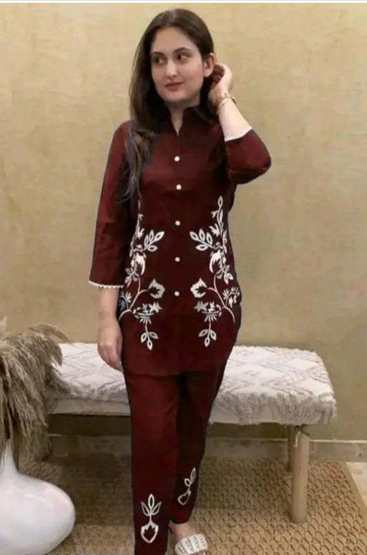 Stylish Women 3/4 sleeves Coord sets