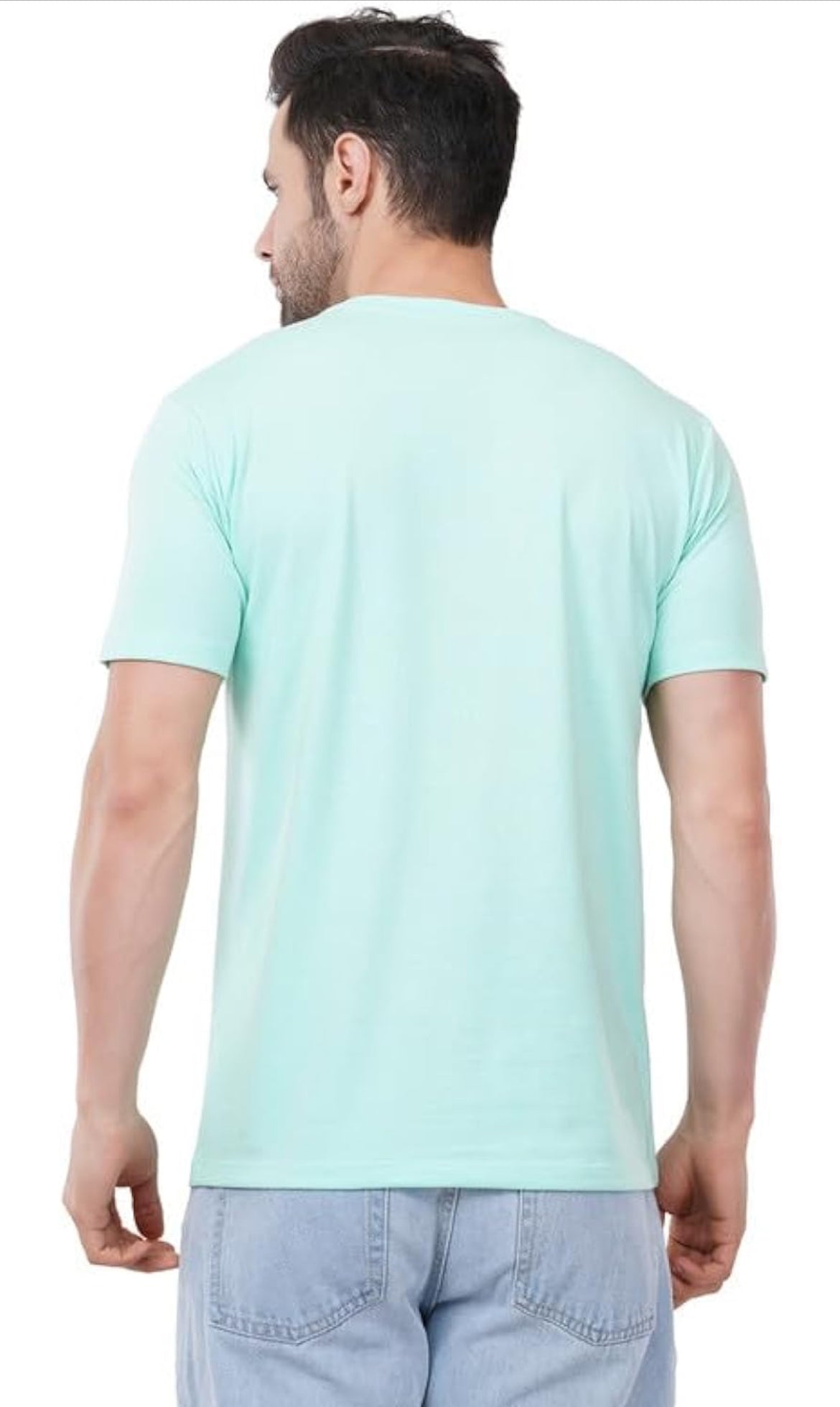 Men's Cotton Crew Neck T-Shirt | Regular Fit Plain Solid Half Sleeve | Comfortable Casual T-Shirt for Men Cotton Tee