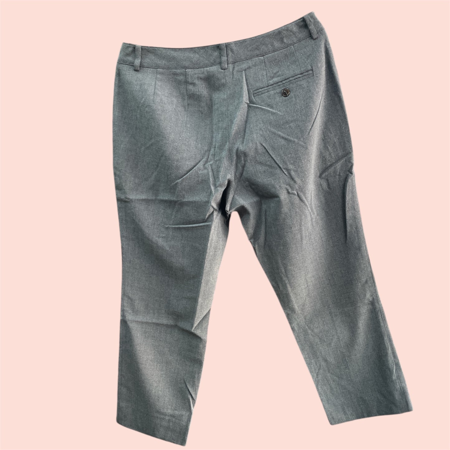 Women Straight Fit Polyester Blend Solid Trousers