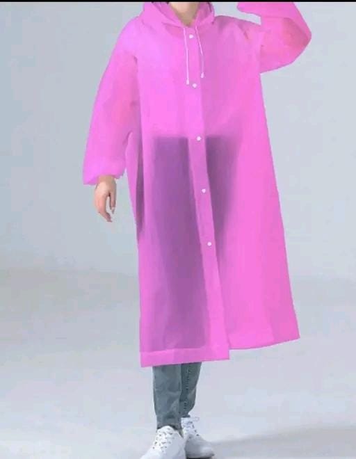 Allure Fashion Unisex  Waterproof Pvc long Raincoat