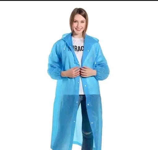 Allure Fashion Unisex  Waterproof Pvc long Raincoat