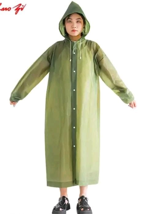 Allure Fashion Unisex  Waterproof Pvc long Raincoat