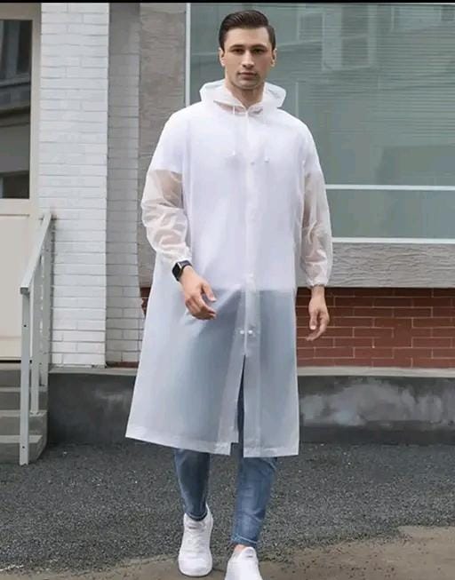 Allure Fashion Unisex  Waterproof Pvc long Raincoat
