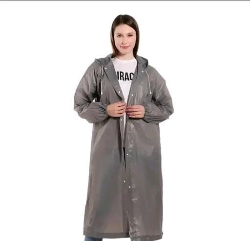 Allure Fashion Unisex  Waterproof Pvc long Raincoat