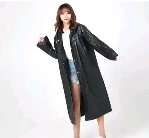 Allure Fashion Unisex  Waterproof Pvc long Raincoat