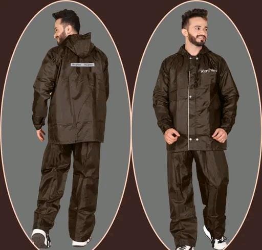 Allure Fashion Unisex  Waterproof Reversible Raincoat