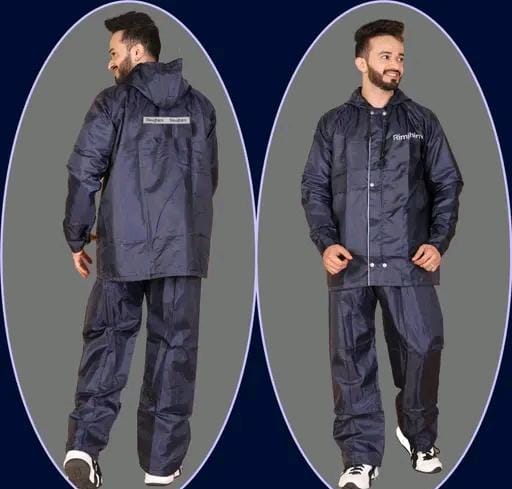 Allure Fashion Unisex  Waterproof Reversible Raincoat