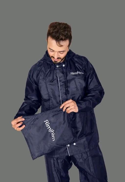 Allure Fashion Unisex  Waterproof Reversible Raincoat