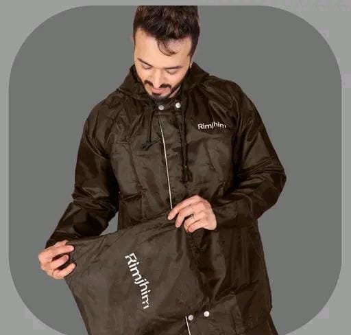 Allure Fashion Unisex  Waterproof Reversible Raincoat