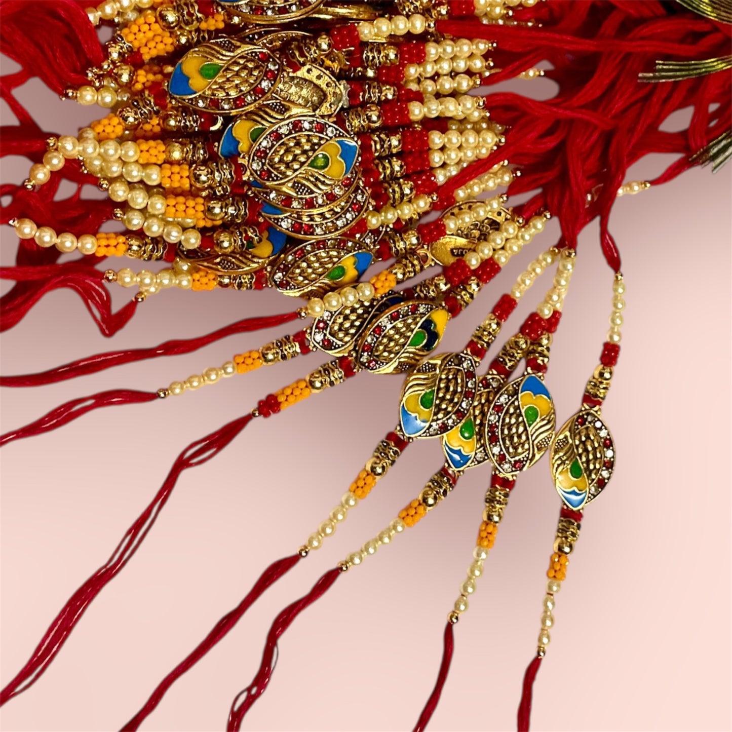Allure Fashion couple Rakhi for Brother and Bhabhi Kids, Handmade Rakshabandhan Designer Rakhi for Bhaiya Bhabhi