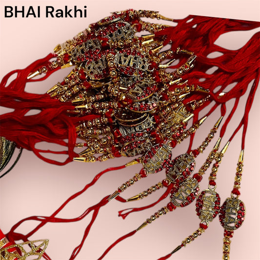 Allure Fashion couple Rakhi for Brother and Bhabhi Kids, Handmade Rakshabandhan Designer Rakhi for Bhaiya Bhabhi