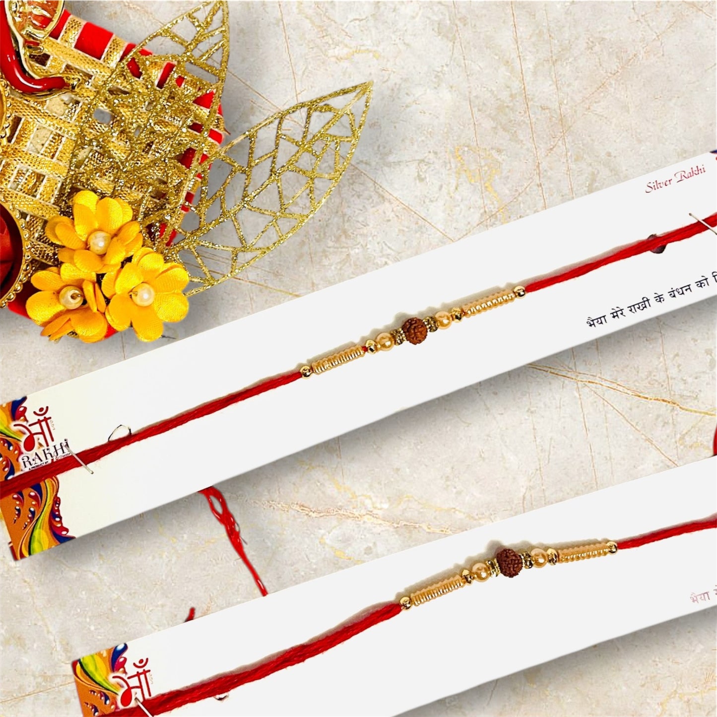 Allure Fashion Rakhi for Brother and Bhabhi Kids, Handmade Rakshabandhan Designer Rakhi for Bhaiya Bhabhi