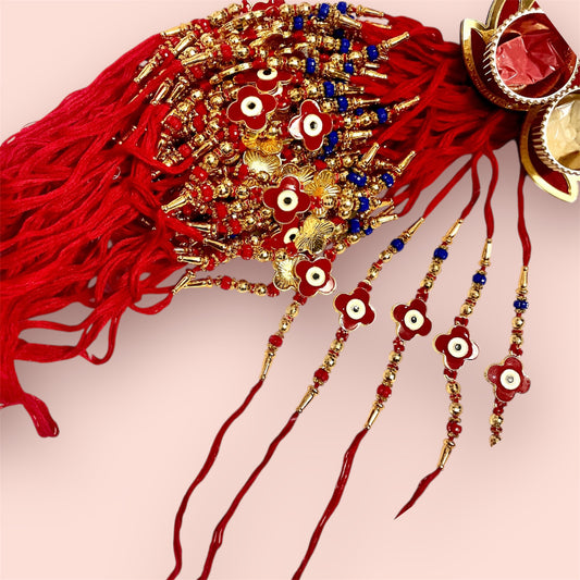 Allure Fashion couple Rakhi for Brother and Bhabhi Kids, Handmade Rakshabandhan Designer Rakhi for Bhaiya Bhabhi