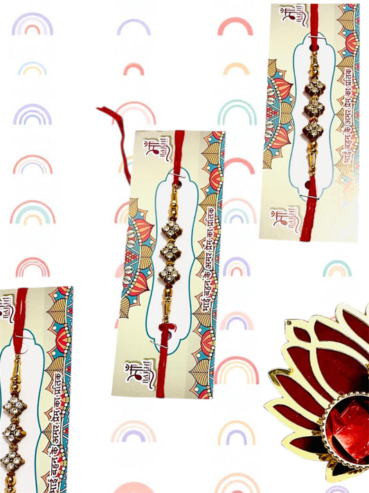 Allure Fashion couple Rakhi for Brother and Bhabhi Kids, Handmade Rakshabandhan Designer Rakhi for Bhaiya Bhabhi