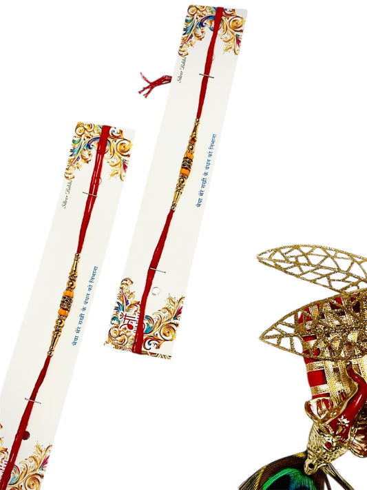 Allure Fashion couple Rakhi for Brother and Bhabhi Kids, Handmade Rakshabandhan Designer Rakhi for Bhaiya Bhabhi