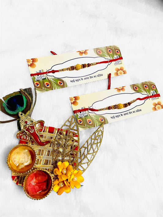 Allure Fashion couple Rakhi for Brother and Bhabhi Kids, Handmade Rakshabandhan Designer Rakhi for Bhaiya Bhabhi