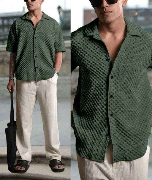 Allure Fashion Premium Stylish Men’s Shirt  Half sleeves