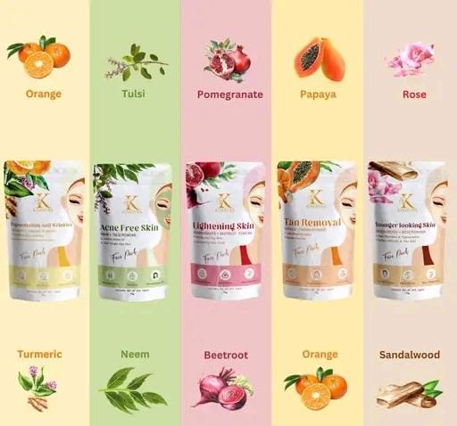Allure Fashion 100% Natural Skin Care Combo (pack of 5)