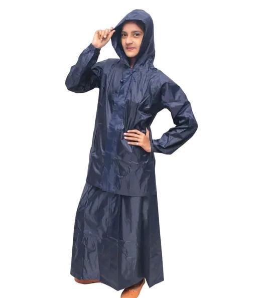 Allure Fashion Women's Reversible Top & Skirt Raincoat