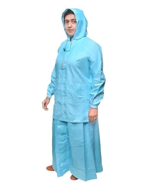 Allure Fashion Women's Reversible Top & Skirt Raincoat
