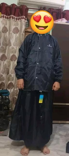 Allure Fashion Women's Reversible Top & Skirt Raincoat