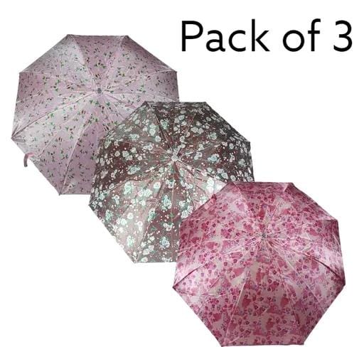 Allure Fashion combo (Pack of 3) UV protection Automatic Open close Umbrella for rain and sun protection 2 fold Umbrellas for rain,Windproof Umberalla Large for Man,Women big size large three fold stylish folding under windproof trave