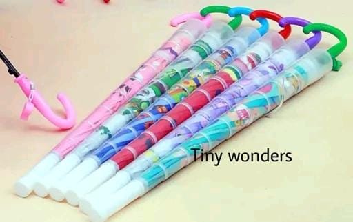 Allure Fashion Kids Umbrella with cover stylish cartoon character for enjoying playing kids