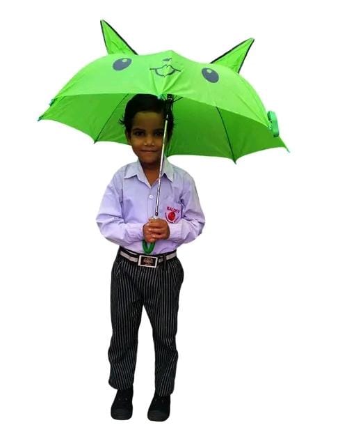 Allure Fashion Kids kite Umbrella with tiny stylish cartoon character for enjoying playing kids