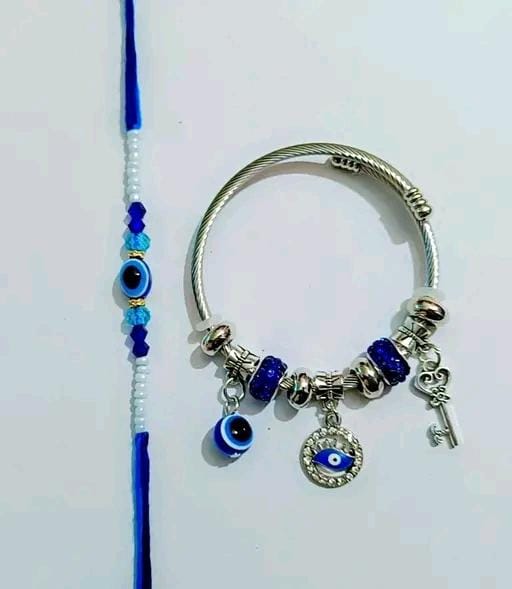 Allure Fashion Bhaiya Bhabhi Evil eye Couple Rakhi
