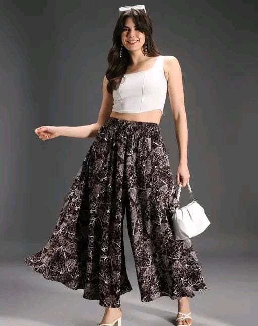 Allure Fashion Women's Flared Sharara Plazzao