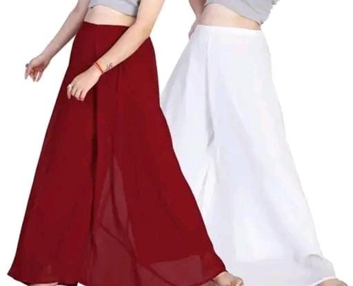 Allure Fashion Women's Flared Sharara Plazzao Combo