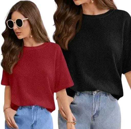 Allure Fashion Women's Tshirt(pack of 2)