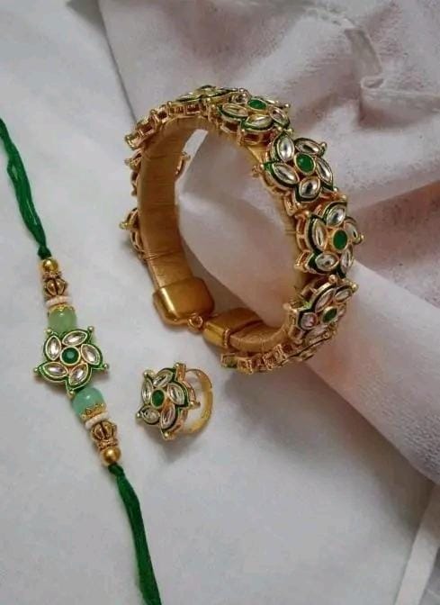 Allure Fashion Bhaiya Bhabhi Couple Rakhi with Free Ring