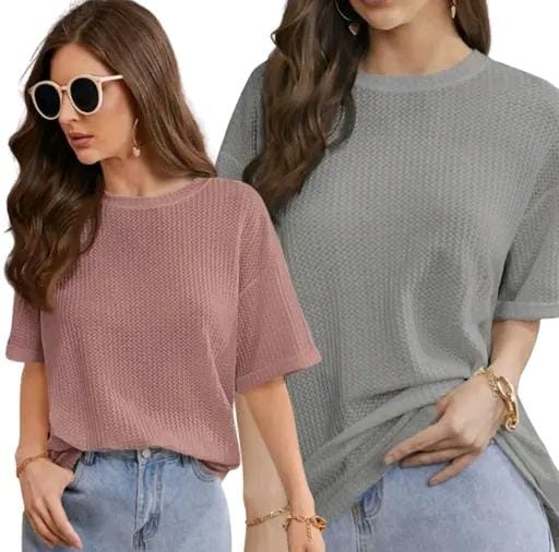 Allure Fashion Women's Tshirt(pack of 2)