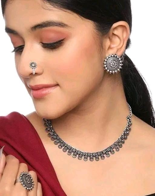 Allure Fashion Oxidised jewellery set