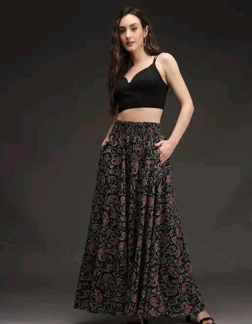 Allure Fashion Women's Flared Sharara Plazzao