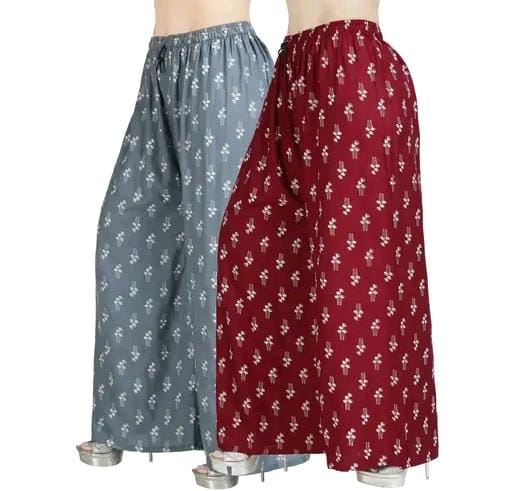 Allure Fashion Women's Flared Sharara Plazzao combo