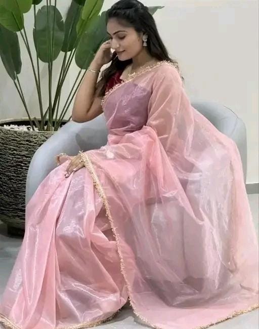 Allure Fashion women's Stylish organzaa saree