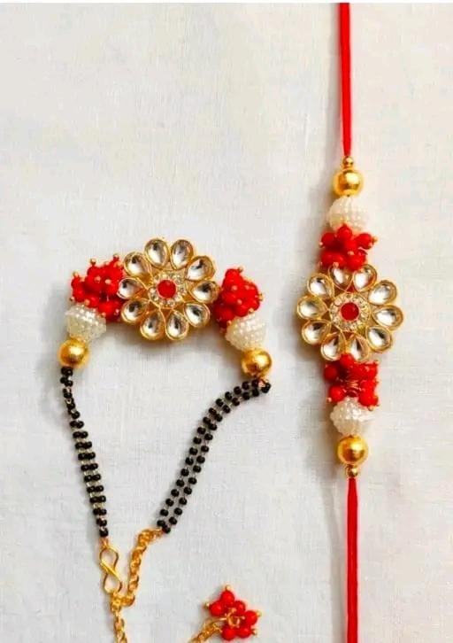 Allure Fashion Bhaiya Bhabhi Designer Couple Rakhi