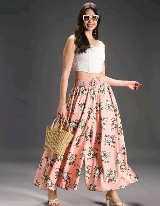 Allure Fashion Women's Flared Sharara Plazzao