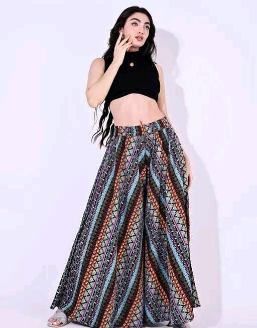 Allure Fashion Women's Flared Sharara Plazzao