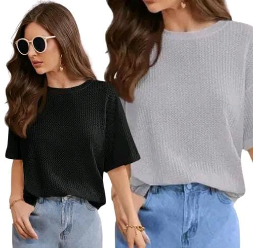 Allure Fashion Women's Tshirt(pack of 2)