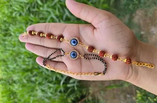 Allure Fashion Bhaiya Bhabhi Evil eye Couple Rakhi