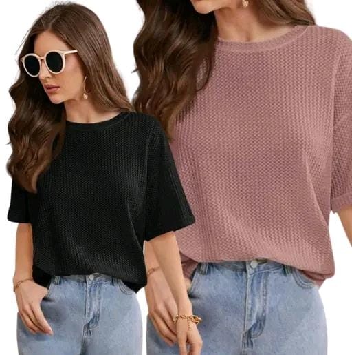 Allure Fashion Women's Tshirt(pack of 2)