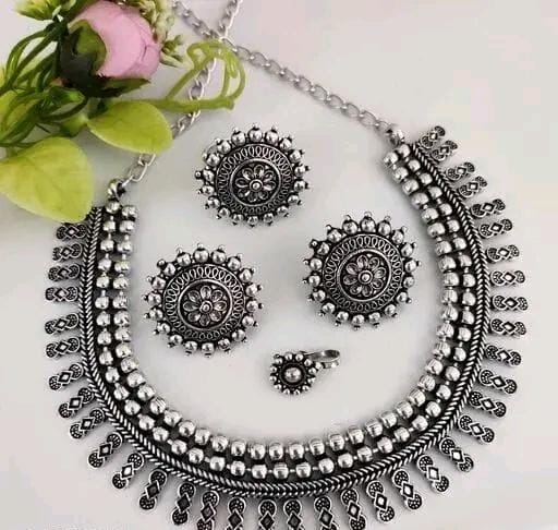 Allure Fashion Oxidised jewellery set