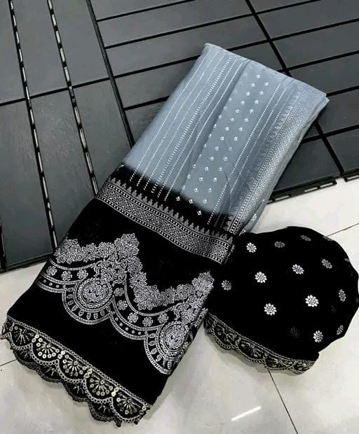 Allure Fashion women's Stylish organzaa saree